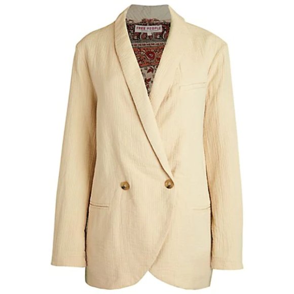 Free People Jackets & Blazers - NWT Free People Rowan Double-Breasted Blazer LG